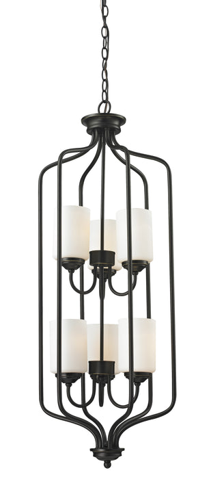 Z-Lite 414-40 Six Light Chandelier, Olde Bronze