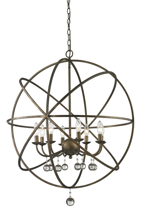 Z-Lite 416-30 Eight Light Chandelier, Golden Bronze