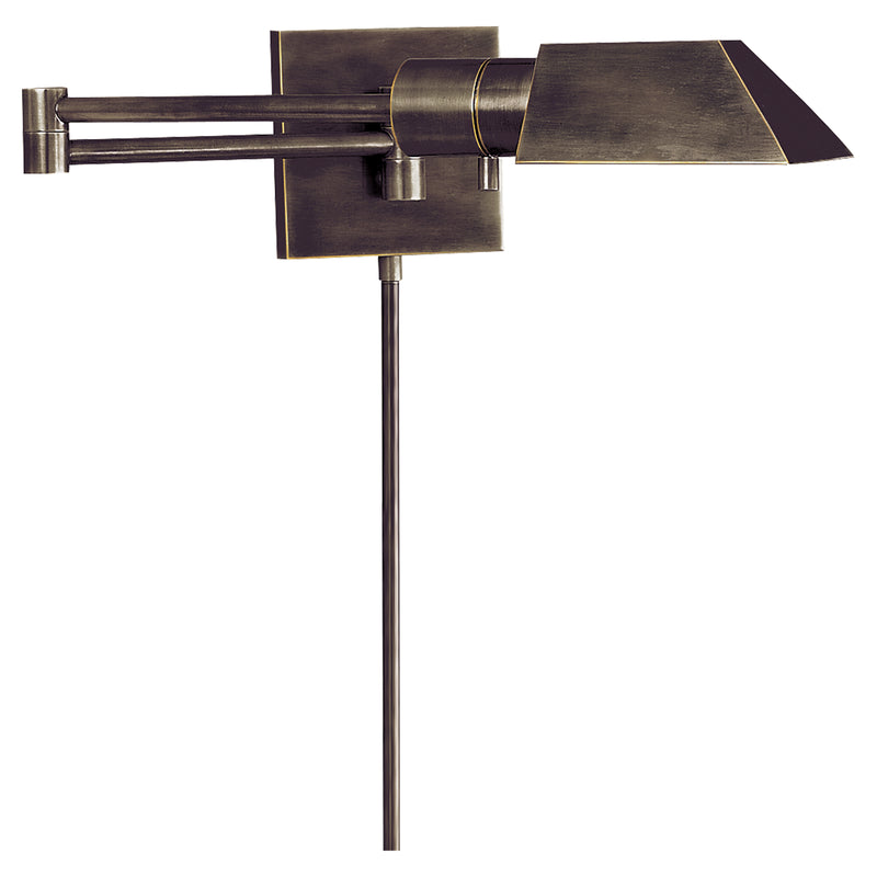 Visual Comfort Signature 82034 BZ One Light Swing Arm Wall Lamp, Bronze