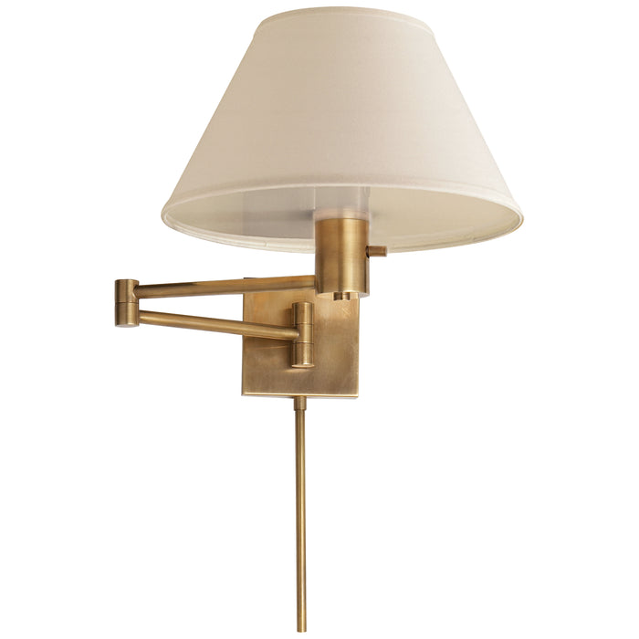 Visual Comfort Signature 92000D HAB-L One Light Wall Sconce, Hand-Rubbed Antique Brass