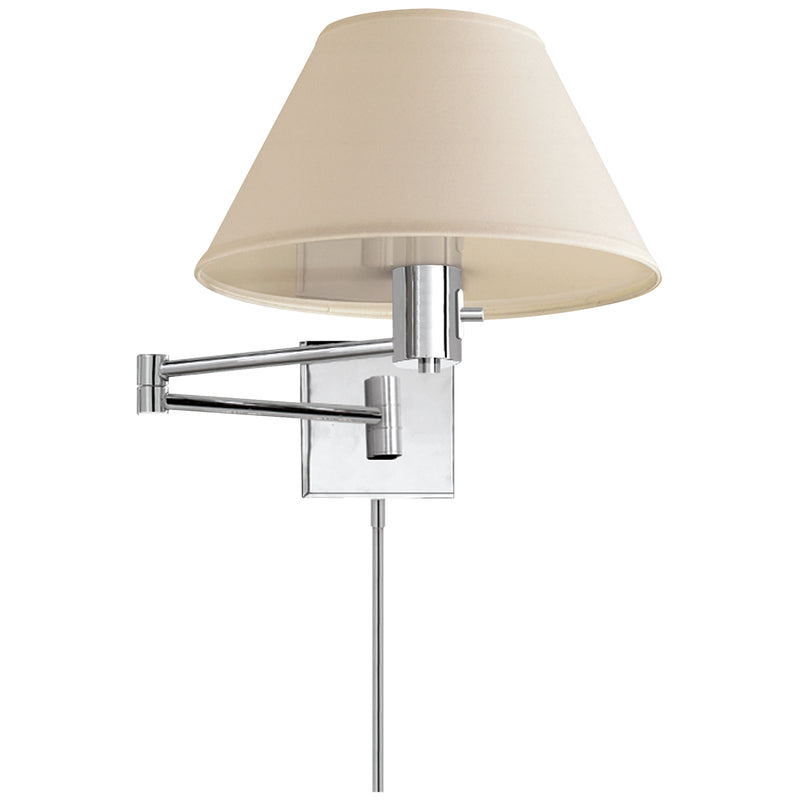 Visual Comfort Signature 92000D PN-L One Light Wall Sconce, Polished Nickel