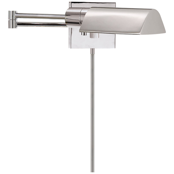 Visual Comfort Signature 92025 PN One Light Swing Arm Wall Lamp, Polished Nickel