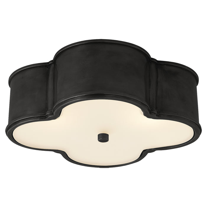 Visual Comfort Signature AH 4015GM-FG Three Light Flush Mount, Gun Metal