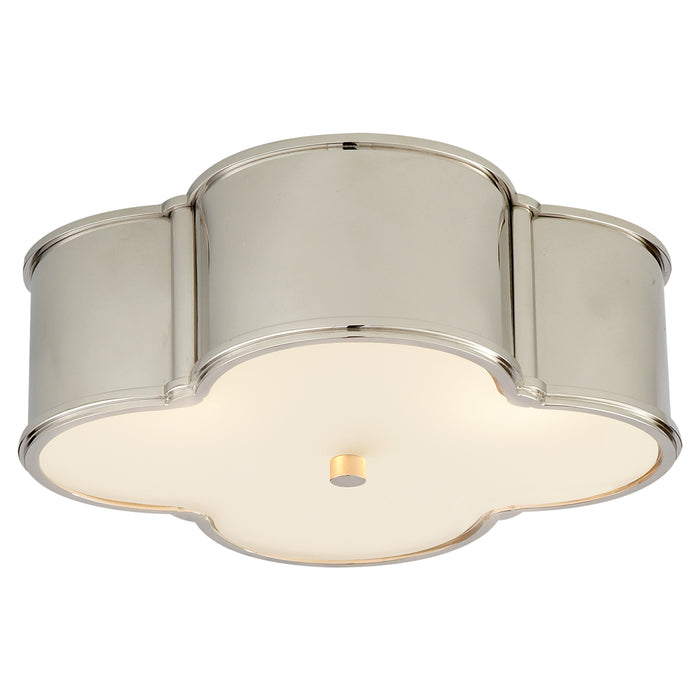 Visual Comfort Signature AH 4015PN-FG Three Light Flush Mount, Polished Nickel