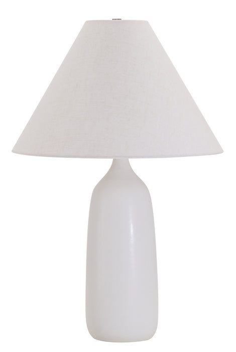House of Troy GS100-WM One Light Table Lamp, White Matte