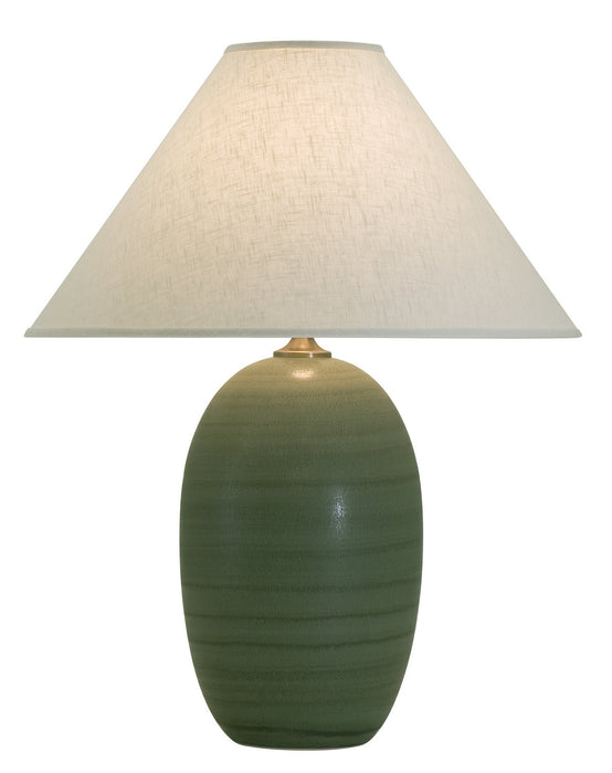 House of Troy GS150-GM One Light Table Lamp, Green Matte