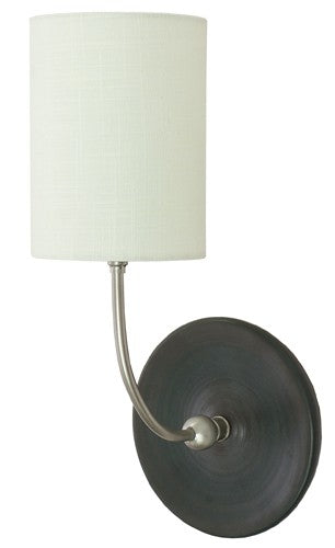 House of Troy GS775-SNBM One Light Wall Sconce, Black Matte and Satin Nickel