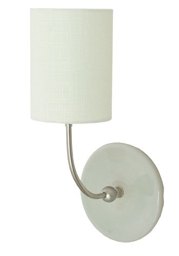 House of Troy GS775-SNGG One Light Wall Sconce, Gray Gloss and Satin Nickel