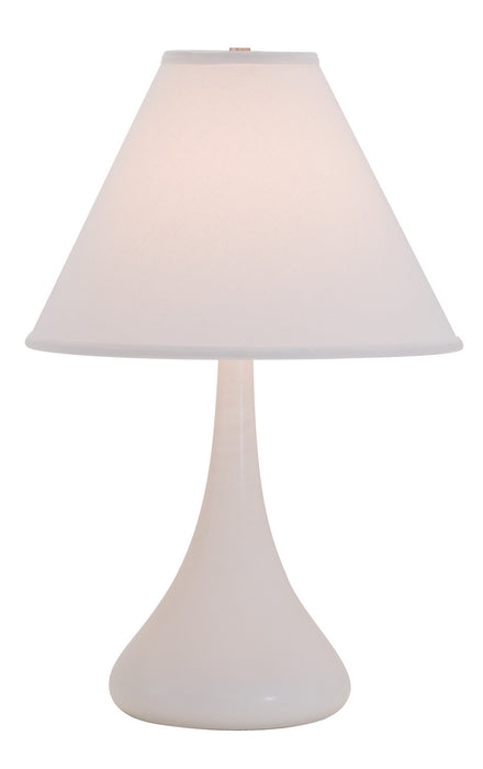 House of Troy GS800-WM One Light Table Lamp, White Matte