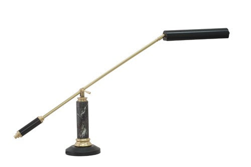 House of Troy PLED192-617 LED Piano/Desk Lamp, Black/Polished Brass