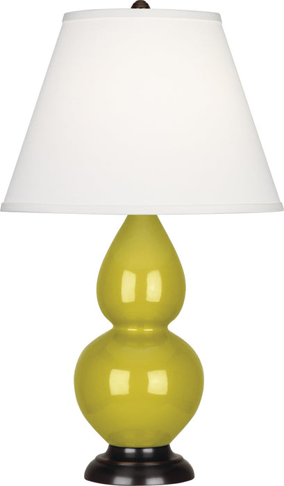 Robert Abbey CI11X One Light Accent Lamp, Citron Glazed Ceramic w/Deep Patina Bronzeed