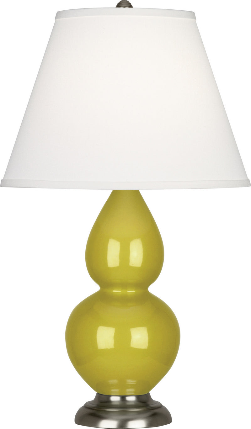 Robert Abbey CI12X One Light Accent Lamp, Citron Glazed Ceramic w/Antique Silvered