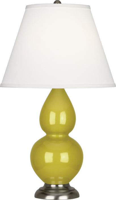 Robert Abbey CI12X One Light Accent Lamp, Citron Glazed Ceramic w/Antique Silvered