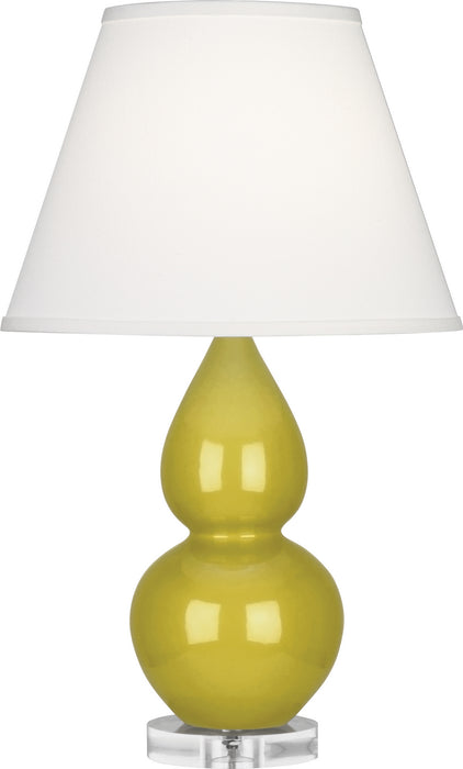 Robert Abbey CI13X One Light Accent Lamp, Citron Glazed Ceramic w/Lucite