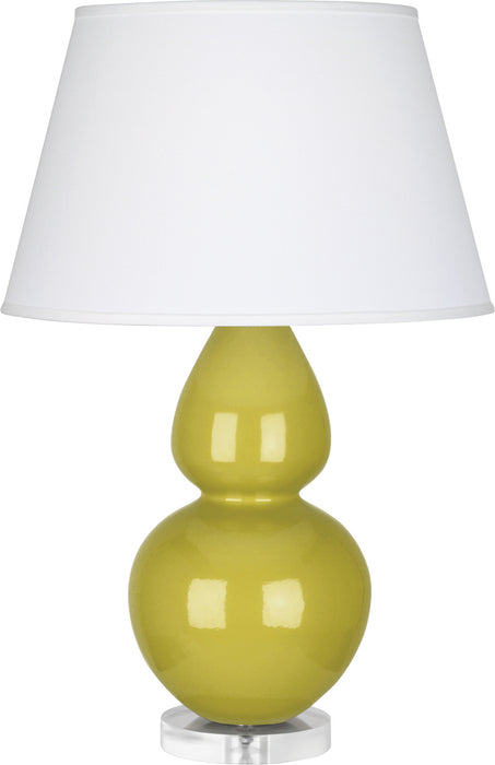 Robert Abbey CI23X One Light Table Lamp, Citron Glazed Ceramic w/Lucite