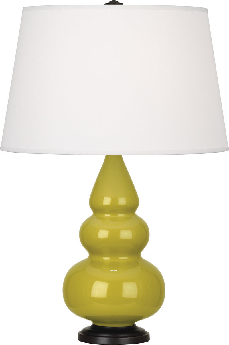 Robert Abbey CI31X One Light Accent Lamp, Citron Glazed Ceramic w/Deep Patina Bronzeed