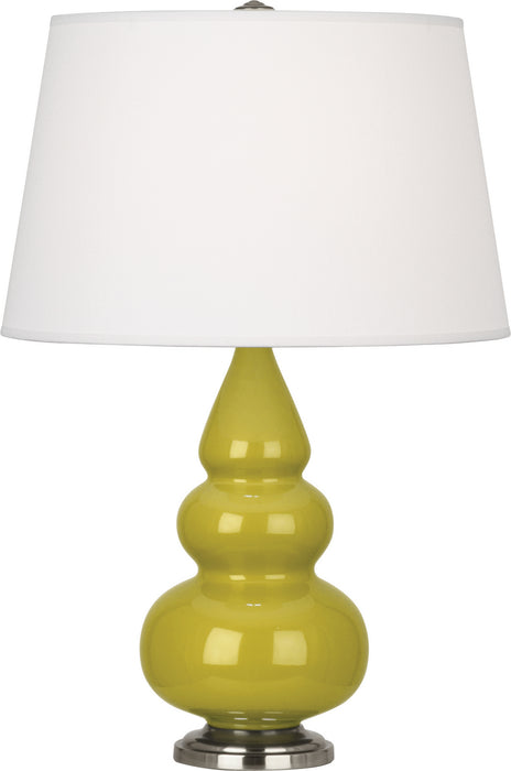 Robert Abbey CI32X One Light Accent Lamp, Citron Glazed Ceramic w/Antique Silvered