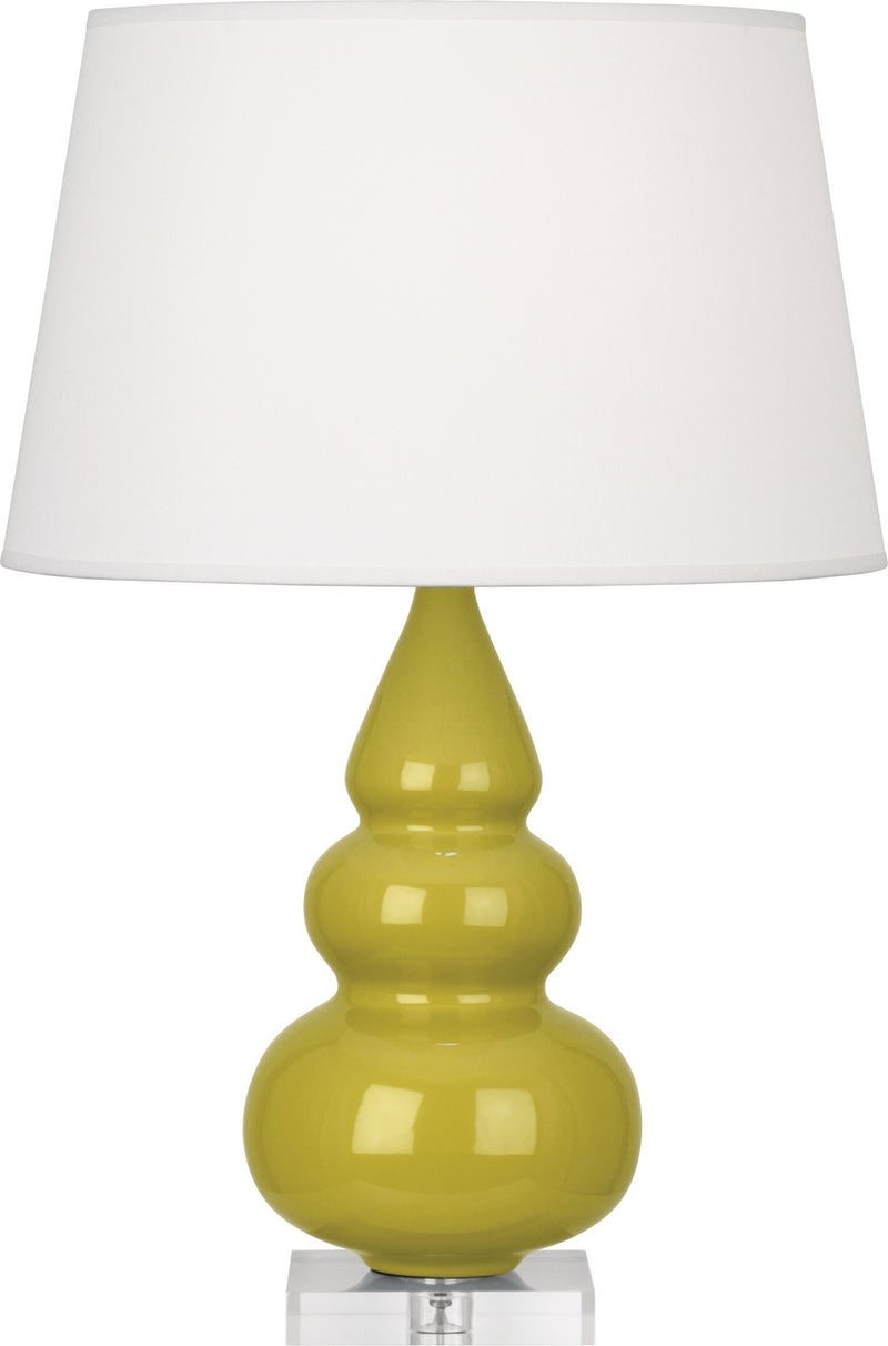 Robert Abbey CI33X One Light Accent Lamp, Citron Glazed Ceramic w/Deep Patina Bronzeed