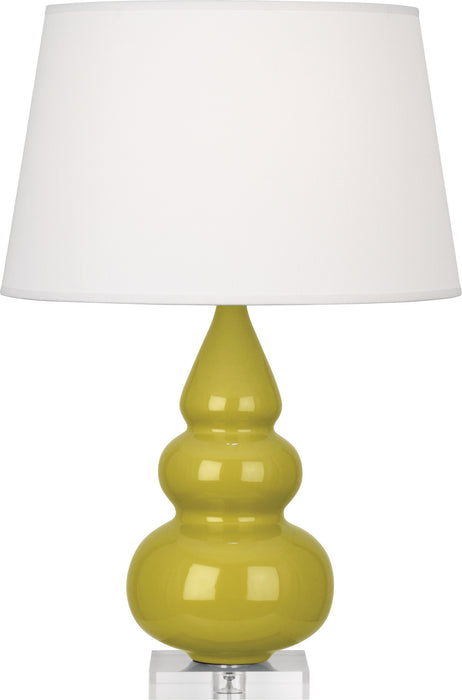 Robert Abbey CI33X One Light Accent Lamp, Citron Glazed Ceramic w/Deep Patina Bronzeed