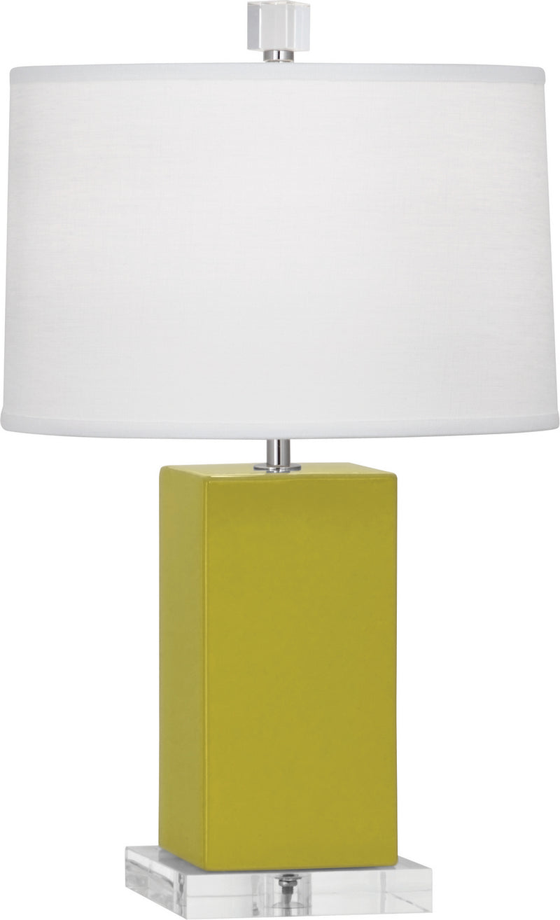 Robert Abbey CI990 One Light Accent Lamp, Citron Glazed Ceramic