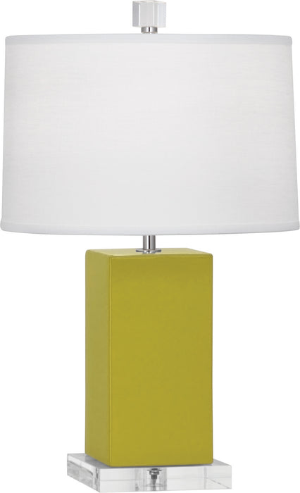 Robert Abbey CI990 One Light Accent Lamp, Citron Glazed Ceramic