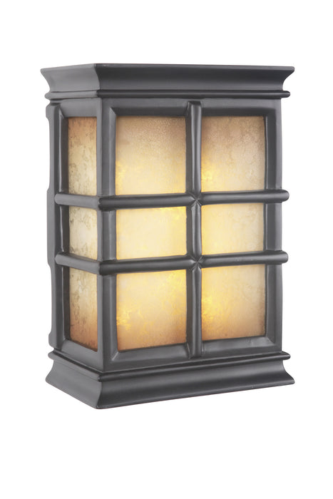 Craftmade ICH1505-BK Hand-Carved Window Pane Lighted Chime, Painted Black