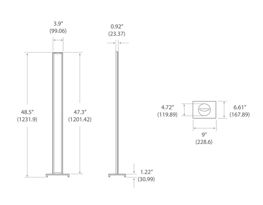 Koncept MC1-WHT-FLR LED Floor Lamp, White