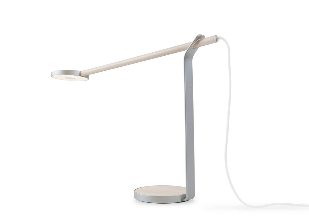 Koncept GR1-W-MPW-SIL-DSK LED Desk Lamp, Maple/Silver