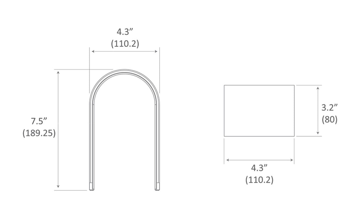 Koncept NL1-S-SIL-DSK LED Desk Lamp, Silver