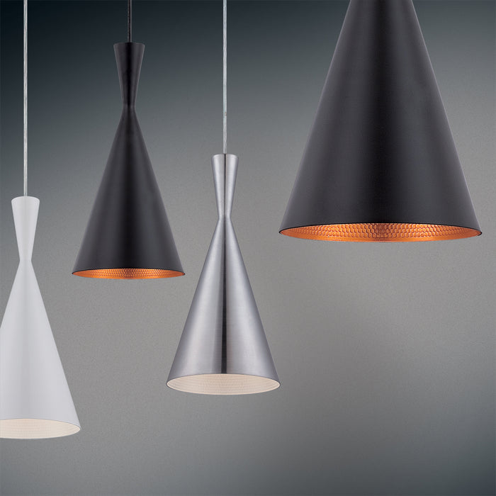 Eurofase 20437-046 One Light Pendant, Brushed Nickel