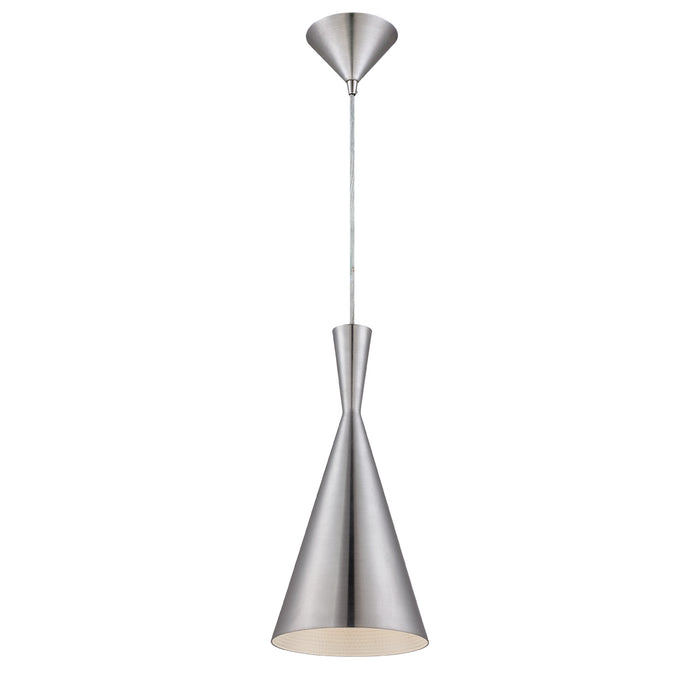 Eurofase 20437-046 One Light Pendant, Brushed Nickel