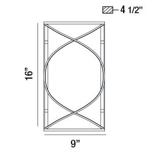 Eurofase 23070-011 Two Light Wall Sconce, Brushed Nickel