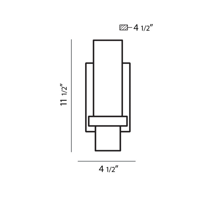 Eurofase 23277-038 One Light Wall Sconce, Chrome