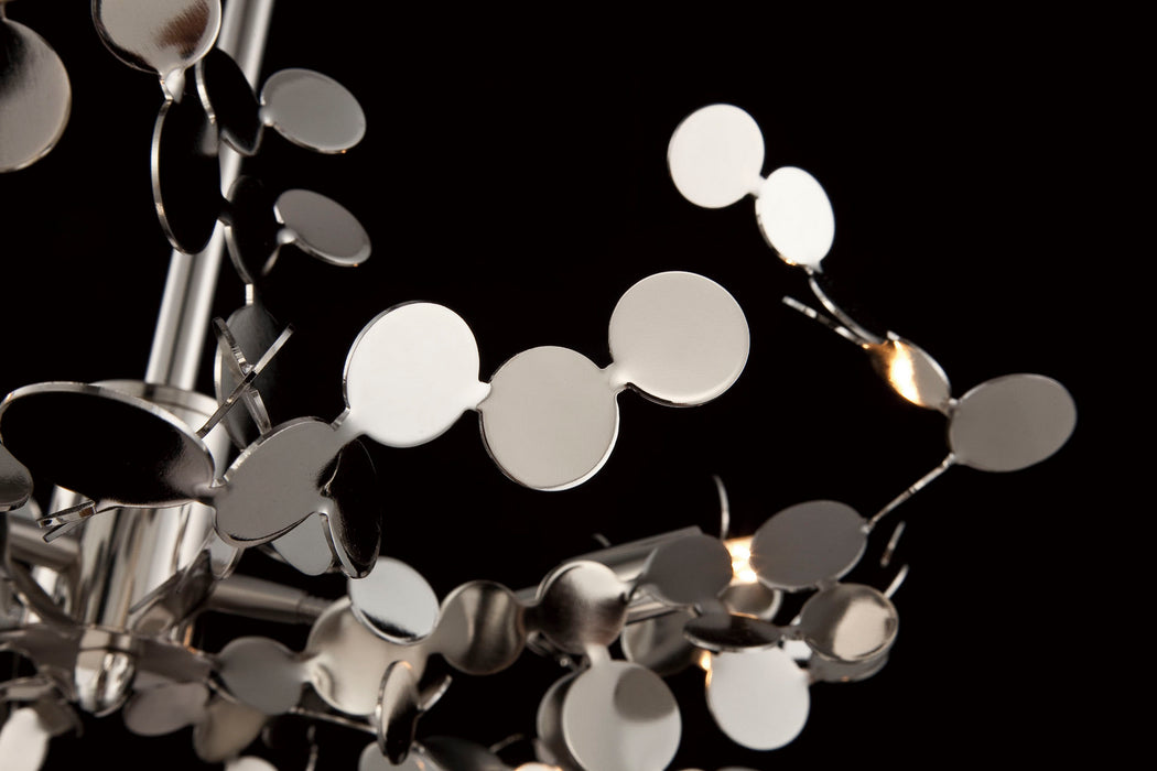 Eurofase 25623-017 Five Light Pendant, Polished Nickel