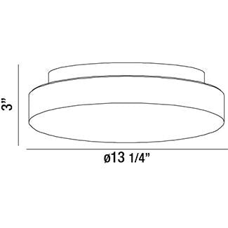 Eurofase 26145-013 Two Light Flushmount, White