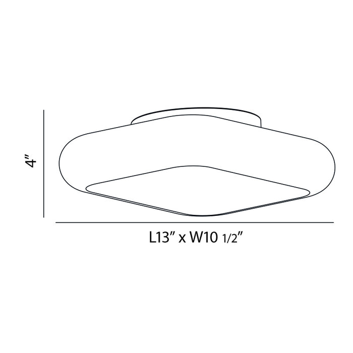 Eurofase 26631-011 LED Flush Mount, Bronze