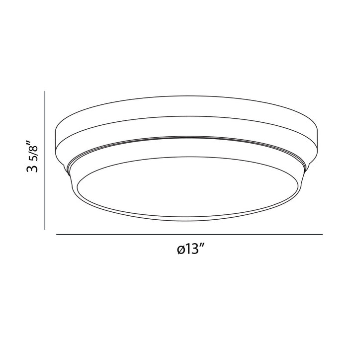 Eurofase 26634-036 LED Flush Mount, Chrome