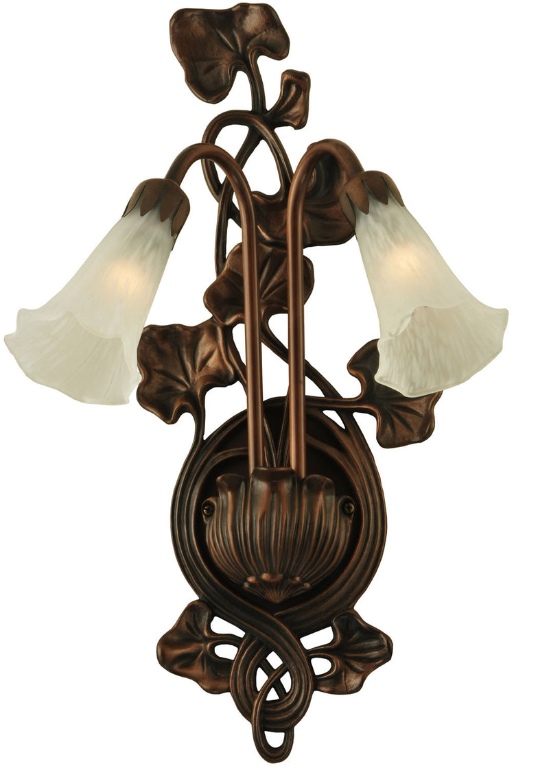 Meyda Tiffany 11239 Two Light Wall Sconce, Mahogany Bronze