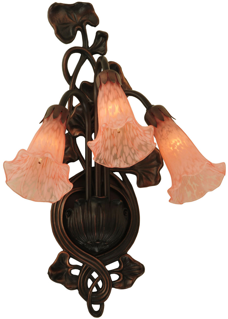 Meyda Tiffany 11246 Three Light Wall Sconce, Mahogany Bronze
