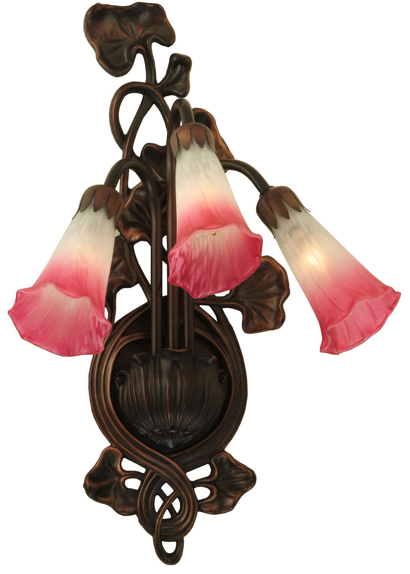Meyda Tiffany 11318 Three Light Wall Sconce, Mahogany Bronze