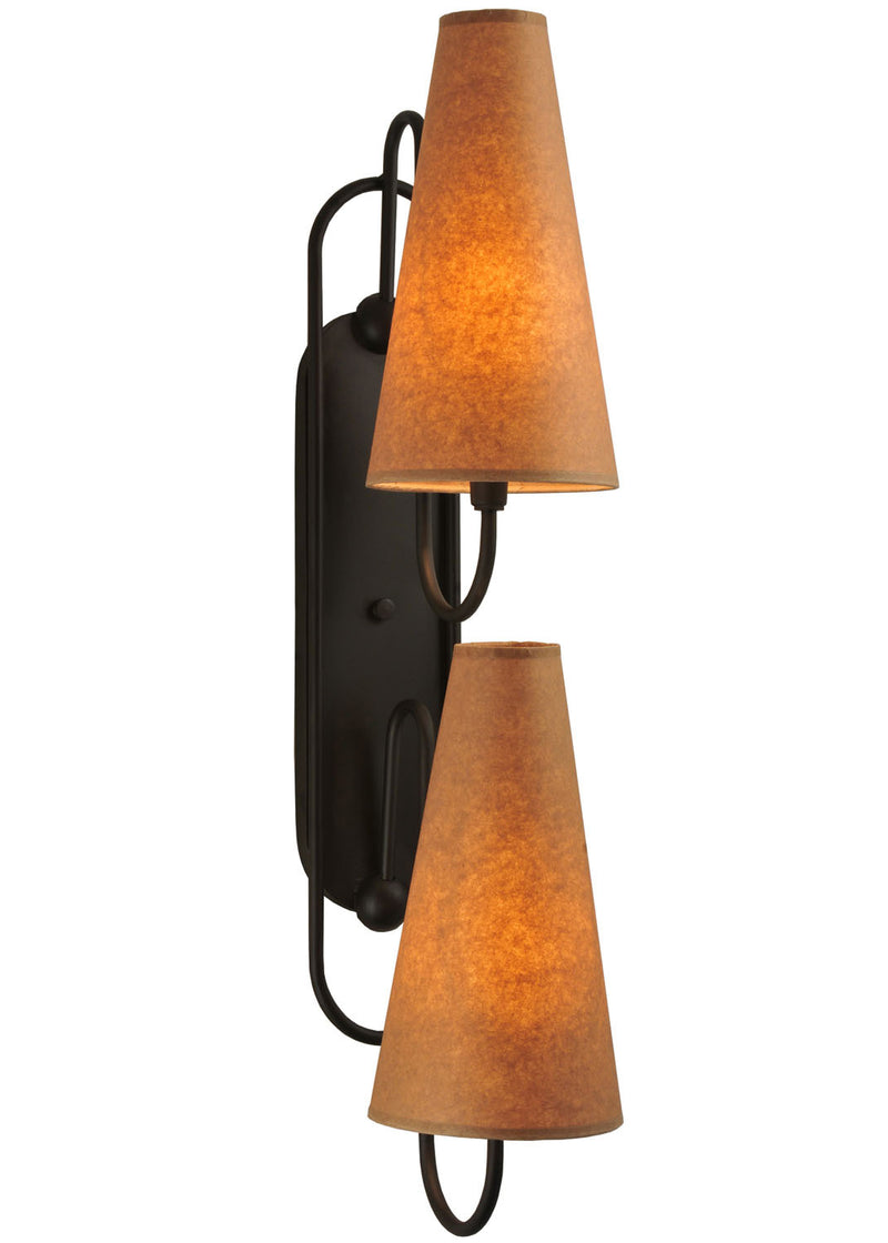 Meyda Tiffany 114678 Two Light Wall Sconce, Oil Rubbed Bronze