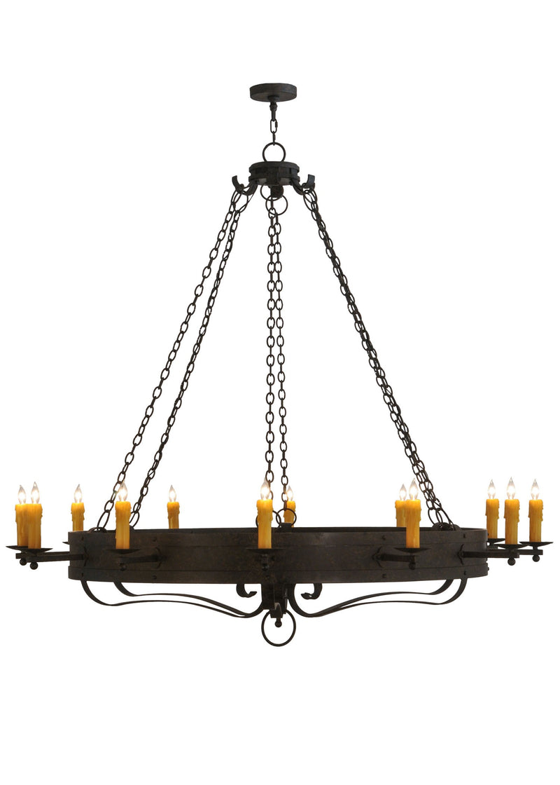 Meyda Tiffany 115557 12 Light Chandelier, Coffee Bean