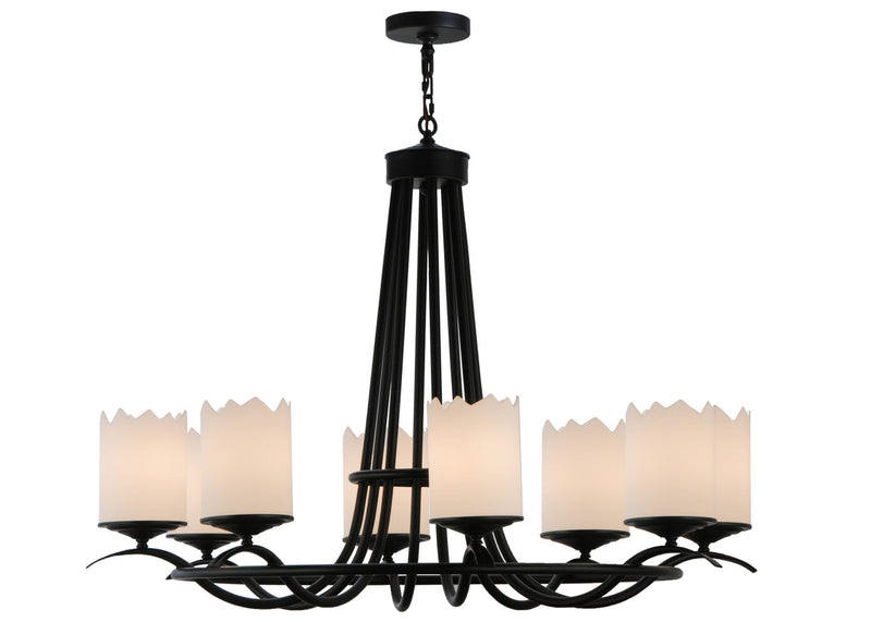 Meyda Tiffany 115671 Eight Light Chandelier, Blackwash