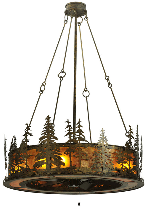 Meyda Tiffany 115859 Eight Light Chandelier, Black Metal
