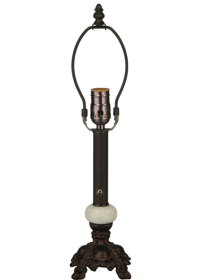 Meyda Tiffany 11689 One Light Table Base, Mahogany Bronze