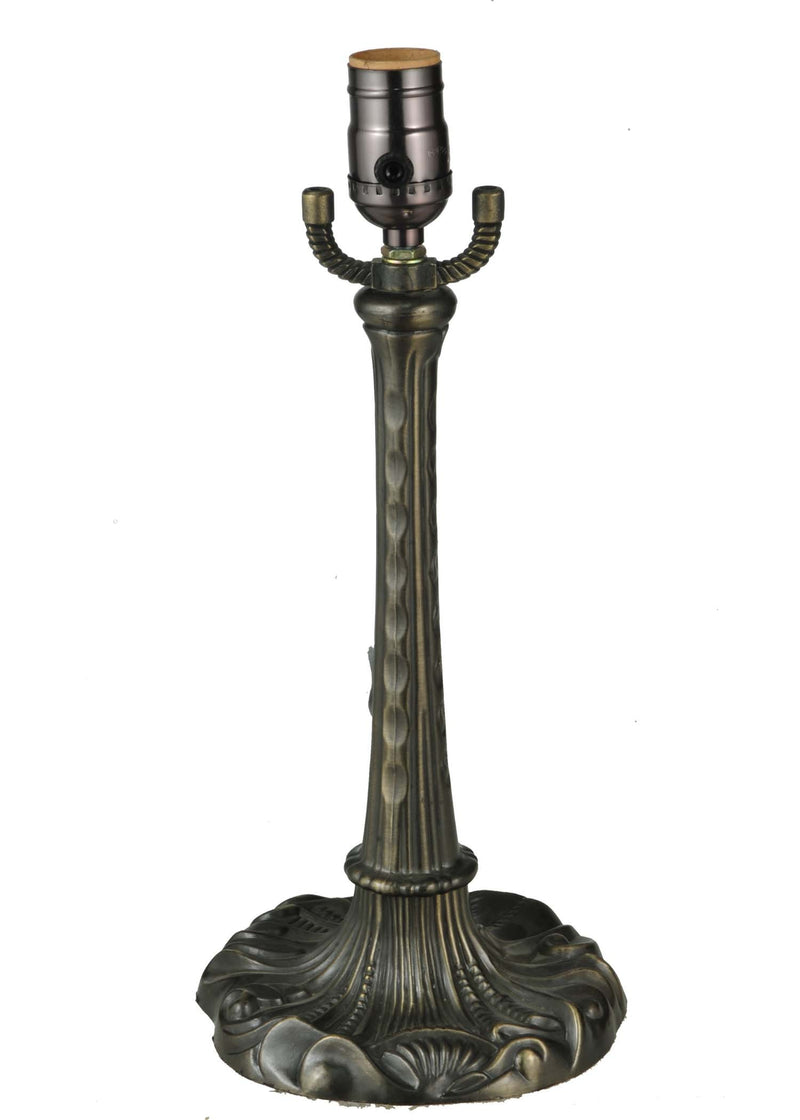 Meyda Tiffany 11696 One Light Table Base, Nickel