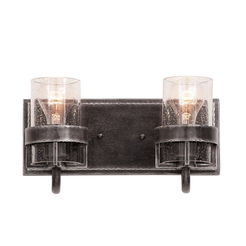 Kalco 2892VI Two Light Bath, Vintage Iron