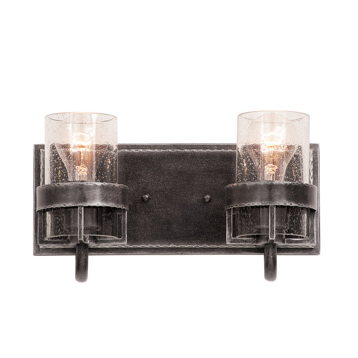 Kalco 2892VI Two Light Bath, Vintage Iron