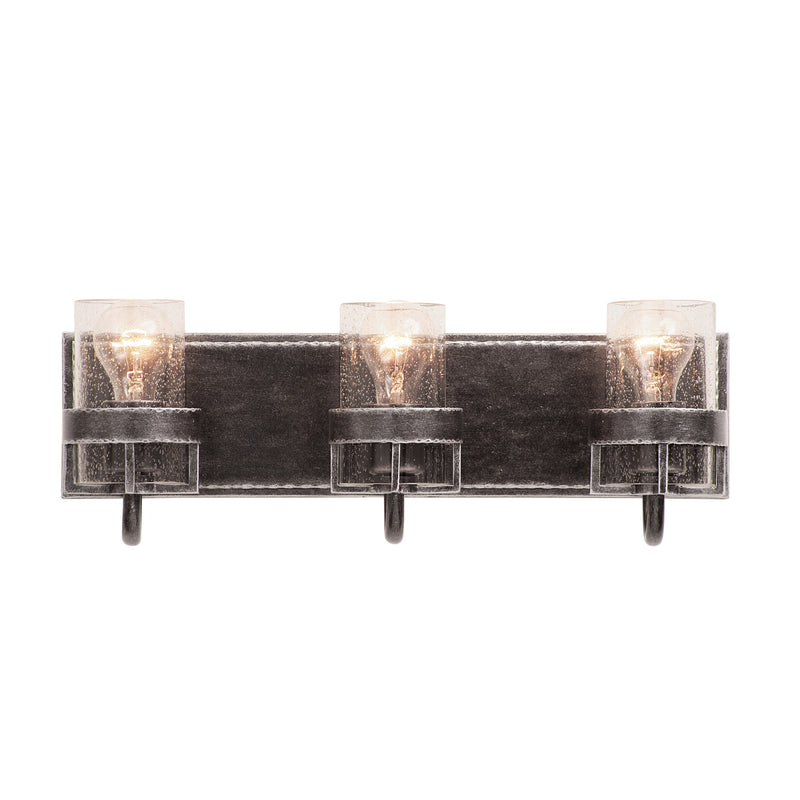 Kalco 2893VI Three Light Bath, Vintage Iron