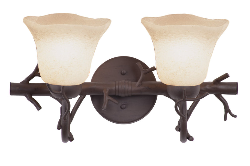Kalco 3522BA/1255 Two Light Bath, Bark
